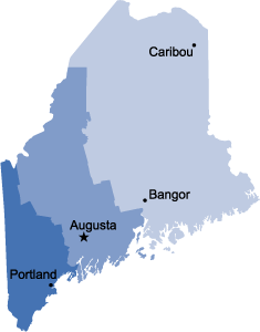 Maine region map